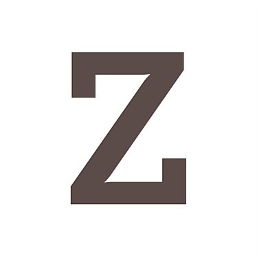 milk chocolate letter Z