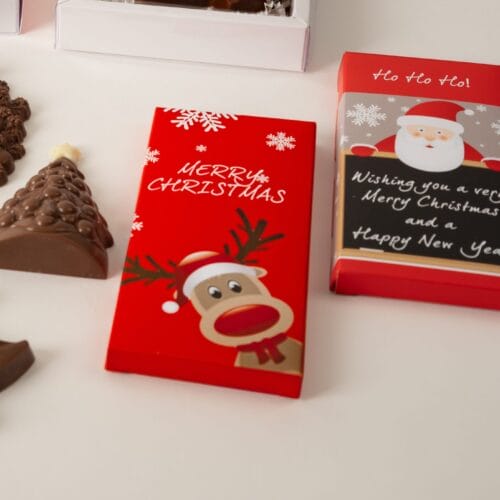 Plain Milk Block in Christmas Red Box 100g