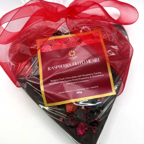 Large Raspberry Filled Heart, 280g